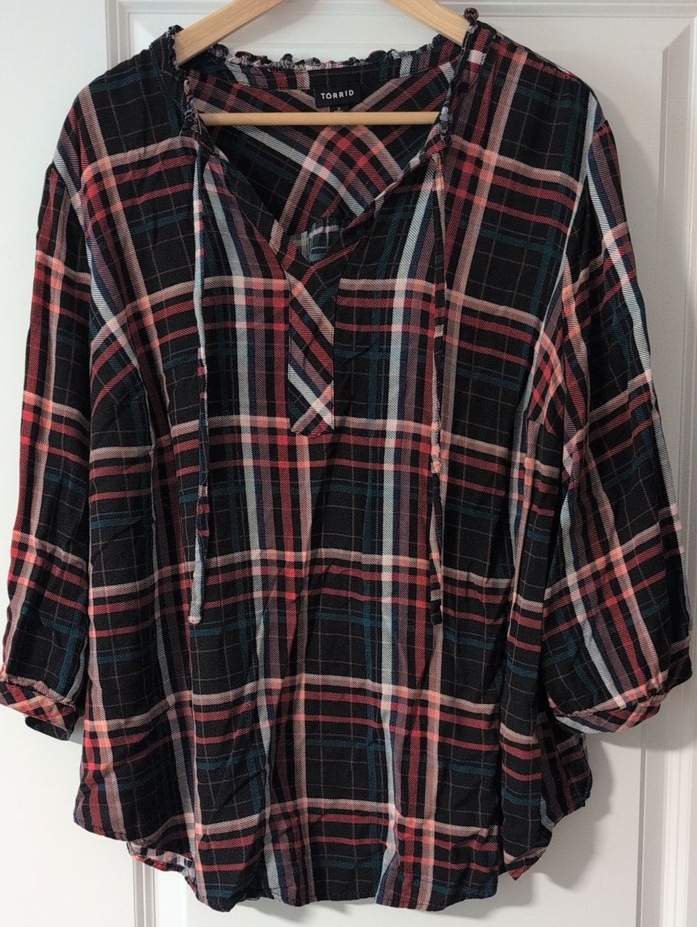 torrid Plaid V-Neck top